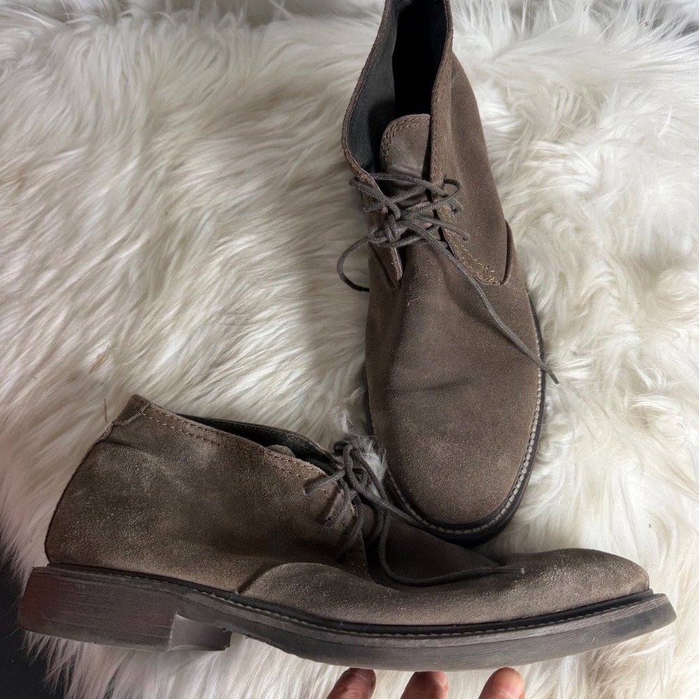 Free Press Mens Brown Suede Chukka Boots Desert Lace Up Shoes